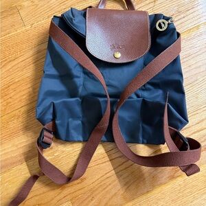 Longchamp Le Pliage Backpack - navy blue